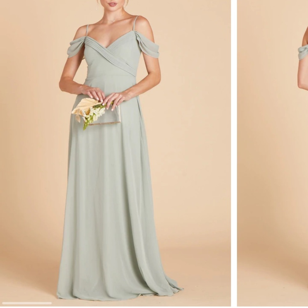 Birdy Grey Spence Convertible Dress, Sage Green, Professionally Hemmed